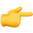 Pointing right emoji